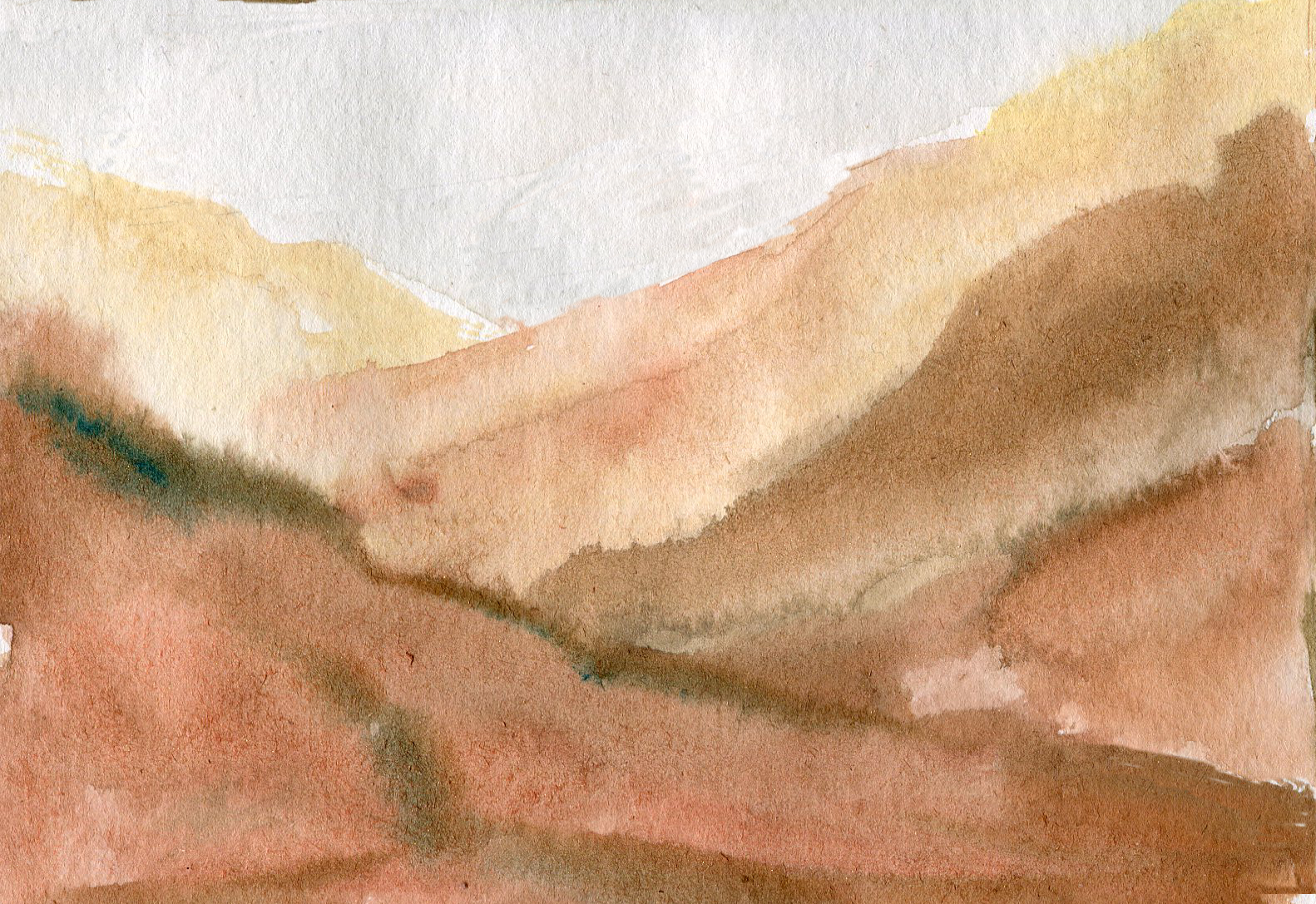 Watercolor backgrounds wild west, Arizona